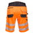 Kurze Warnschutzhose mit UV-Schutz, Orange / Gelb