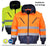 PJ50 - Hi-Vis Warnschutz 3-in-1 Pilotjacke Orange/Marine